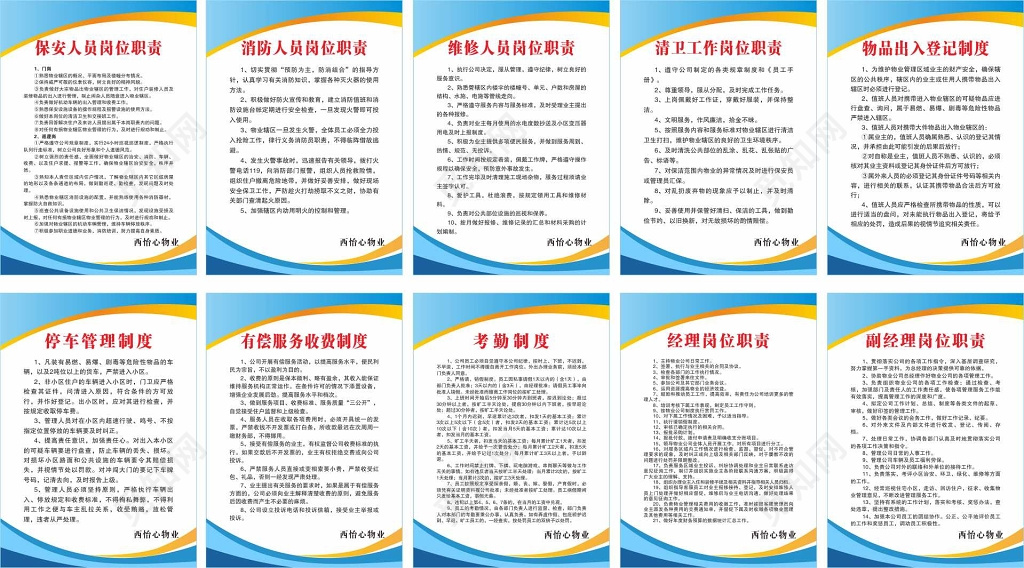 精誠(chéng)服務(wù)，安居樂(lè)業(yè)——XX物業(yè)管理中心崗位職責(zé)公示